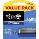 Wilkinson Sword HYDRO 5 Skin Protection Rakblad Regular - 12 st.