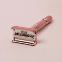 Intuition Rose Gold Safety Razor with 10 Blades - 1 Pc