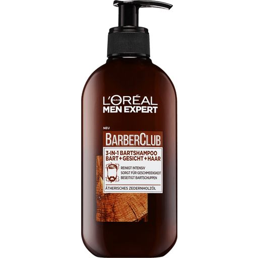 MEN EXPERT BARBER CLUB 3-in-1 Beard Shampoo - 200 ml