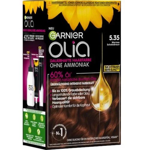 Olia Permanent Hair Colour 5.35 Rich Chocolate Brown - 1 Pc