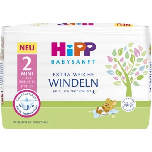 HIPP Baby Soft Diapers Mini - Size 2 - 31 Pcs