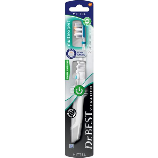 Escova de Dentes com Bateria Vibration Multi Expert Média - 1 Unid.