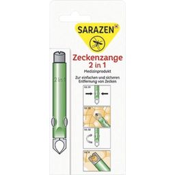 SARAZEN Tick Tweezer 2-in-1 - 1 Pc