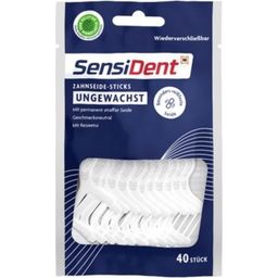 SensiDent Zahnseide Sticks Ungewachst - 40 Stk