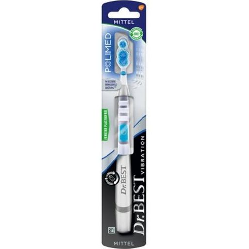 Polimed Vibrerende Medium Tandenborstel op Batterijen - 1 Stuk