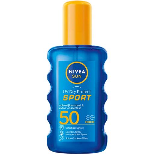 SUN UV Dry Protect Sport Transparante Zonnespray SPF 50 - 200 ml