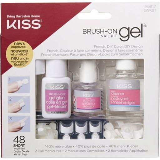 KISS Brush-On Gel Nail Kit - 1 pz.