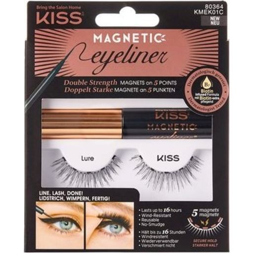 KISS Magnetic Eyeliner & Eyelash Kit - Lure - 1 Set
