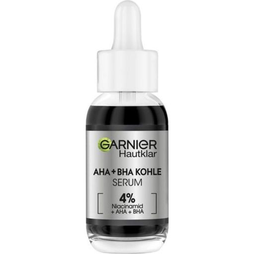 SkinActive 4% AHA + BHA & Niacinamide Charcoal Face Serum - 30 ml