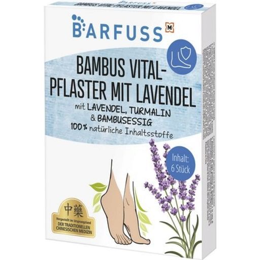 BARFUSS Bambus Vital-Pflaster mit Lavendel - 6 Stk