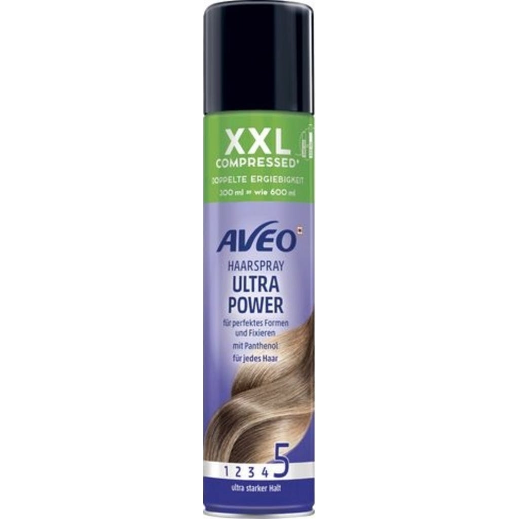 AVEO Ultra Power Compressed XXL Hairspray, 300 ml - oh feliz