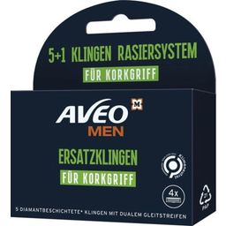 AVEO MEN Ersatzklingen für Korkgriff - 4 Stk