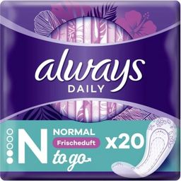 always Daily Normal To Go Fresh Inlegkruisjes - 20 Stuks