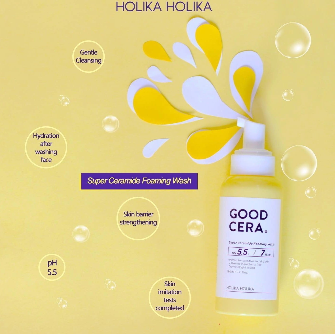 Holika Holika Good Cera Foaming Wash - 160 ml