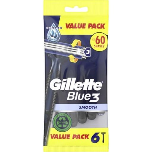 Gillette Blue3 Smooth Disposable Razors  - 4 Pcs