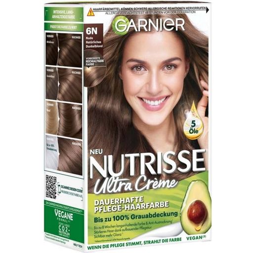 Nutrisse Cream Permanent Care Hair Colour No. 6N Nude Natural Dark Blonde - 1 st.