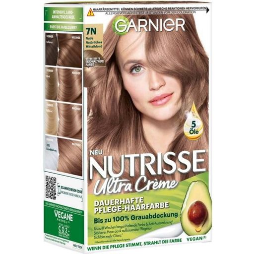 Nutrisse Cream Permanent Care Hair Colour No. 7N Nude Natural Medium Blonde - 1 st.