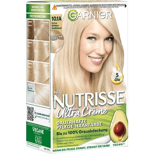 Nutrisse Cream Permanent Care Hair Colour No.10.1A Extra Cool Light Blonde - 1 st.