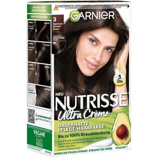 Nutrisse Creme Permanent Care Farba do włosów nr 30 Espresso Ciemny brąz - 1 Szt.