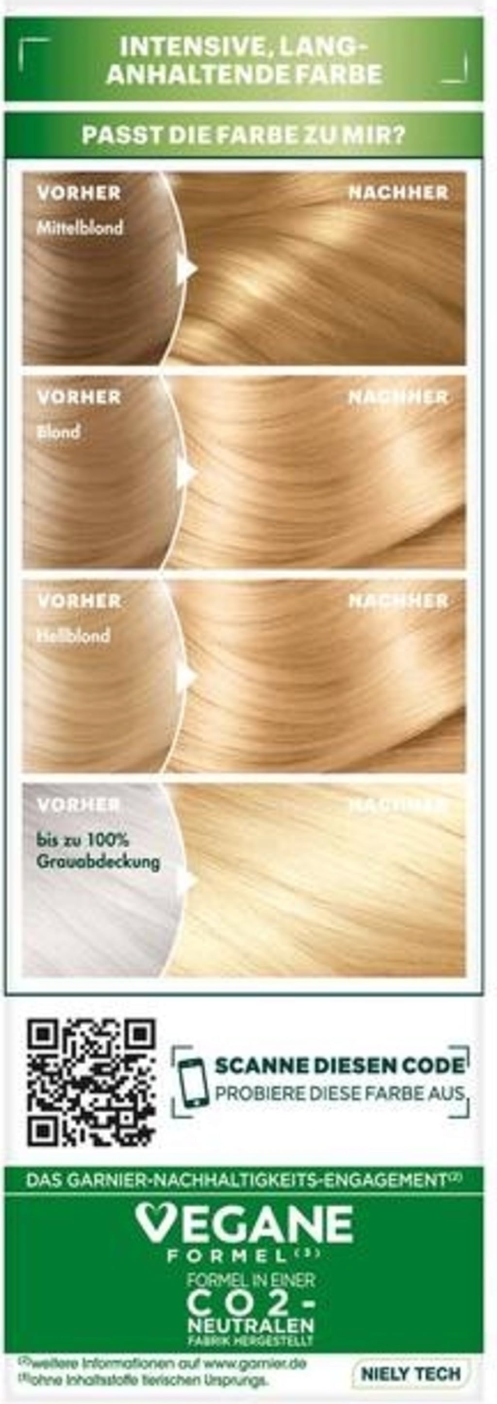 Nutrisse Ultra Creme dauerhafte Pflege-Haarfarbe Nr. 9.3 Hellgoldblond - 1 Stk