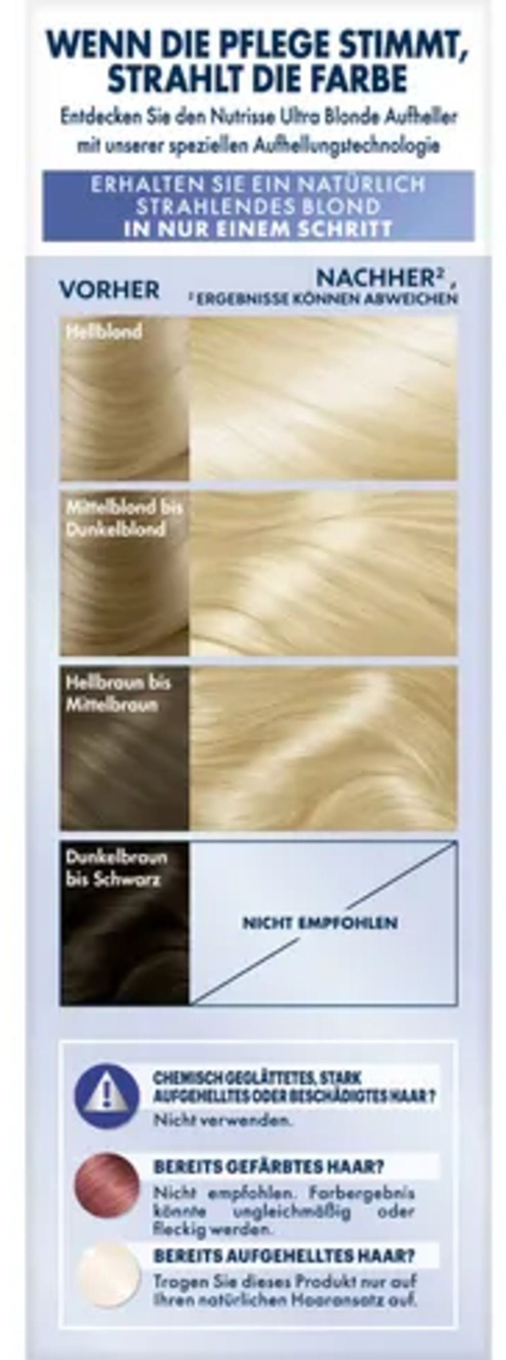 Nutrisse Ultra Blonde Permanente Haarverf - 100 Extra Licht Blond - 1 Stuk