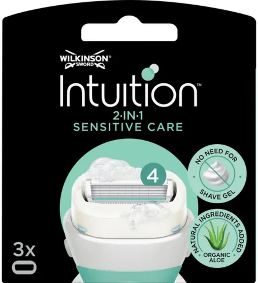 Lames Intuition 2en1 Senstive Care, 3 pièces