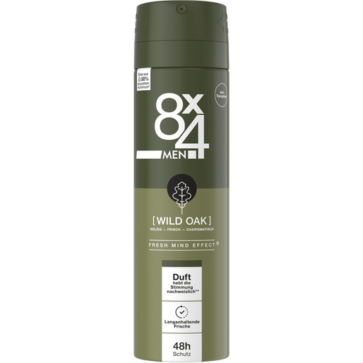 8x4 MEN Spray No. 8 Wild Oak - 150 ml