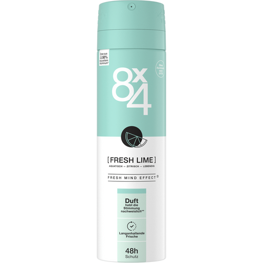 8x4 Deodorante Spray No. 7 - Fresh Lime - 150 ml