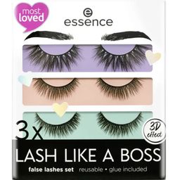 essence 3x LASH LIKE A BOSS false lashes Set 01 - 1 Zestaw