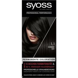 syoss Permanente Coloration - Preto - 1 Unid.