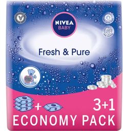 Baby Fresh & Pure Wet Wipes Economy Pack 3+1 free