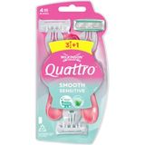 Quattro Smooth Sensitive - Maszynki jednorazowe - 3+1