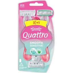 Quattro Smooth Sensitive - Maszynki jednorazowe - 3+1 - 4 Szt.
