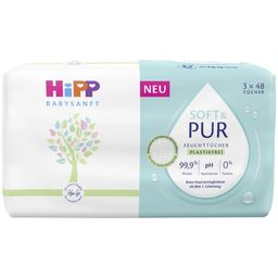 HIPP Babysanft Soft & Pure Vochtige Doekjes - 144 Stuks