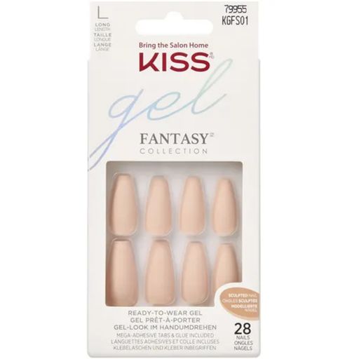 KISS Gel Fantasy Sculpted Nails - 4 the Cause - 1 set