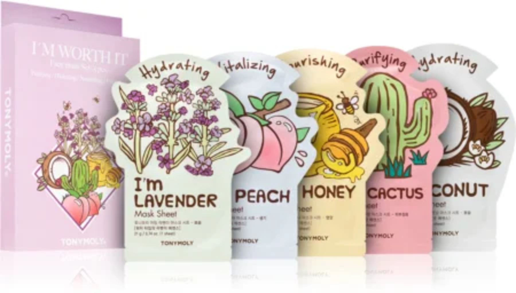 TONYMOLY I´m Worth It Face Mask Set - 5 Stk