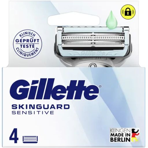 Gillette Lâminas de Barbear SkinGuard Sensitive  - 4 Unidades