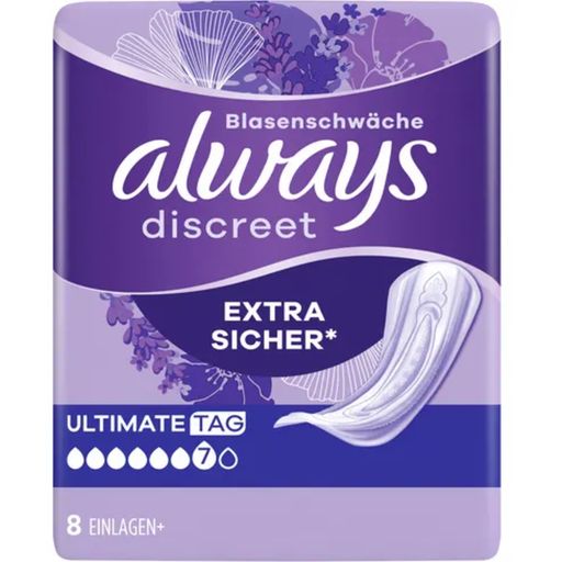 always Discreet Incontinence Pads Ultimate Day - 8 Pcs