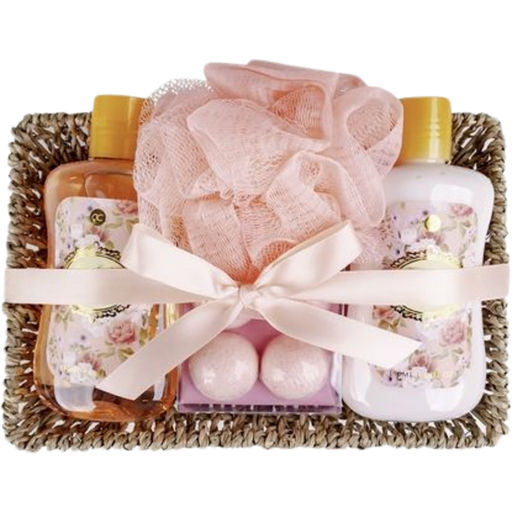 Accentra Gift Set ROSE in a Seaweed Basket - 1 set