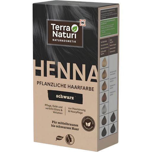 Terra Naturi Henna Natuurlijke Haarkleuring, Zwart - 100 g