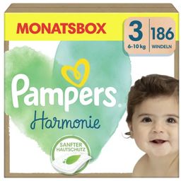 Pampers Couches Harmonie Taille 3 - 186 pièces