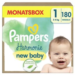 Pampers Couches Harmonie Taille 1 - 180 pièces