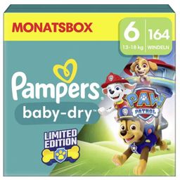 Pampers Paw Patrol Baby-Dry Diapers Size 6  - 164 Pcs