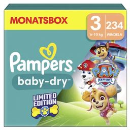 Pampers Paw Patrol Baby-Dry Diapers Size 3  - 234 Pcs