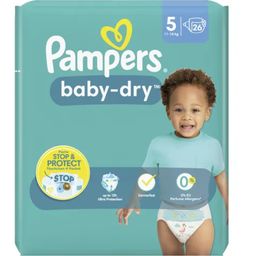 Pampers Couches Baby Dry Taille 5 - 26 pièces