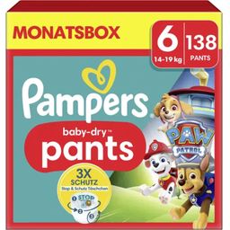 Pampers Pants Baby Dry Paw Patrol - Rozmiar 6 - 138 Szt.