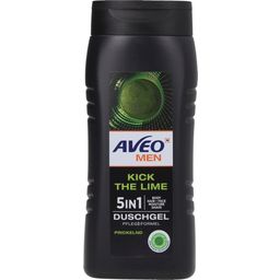 AVEO MEN gel za tuširanje Kick the Lime 5v1 - 300 ml