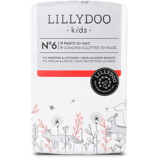 LILLYDOO Couches Bébé Taille 1 (2-5 Kg) - Hypoallergéniques, 28 Pièces | Sans Parfum, Peaux Sensibles