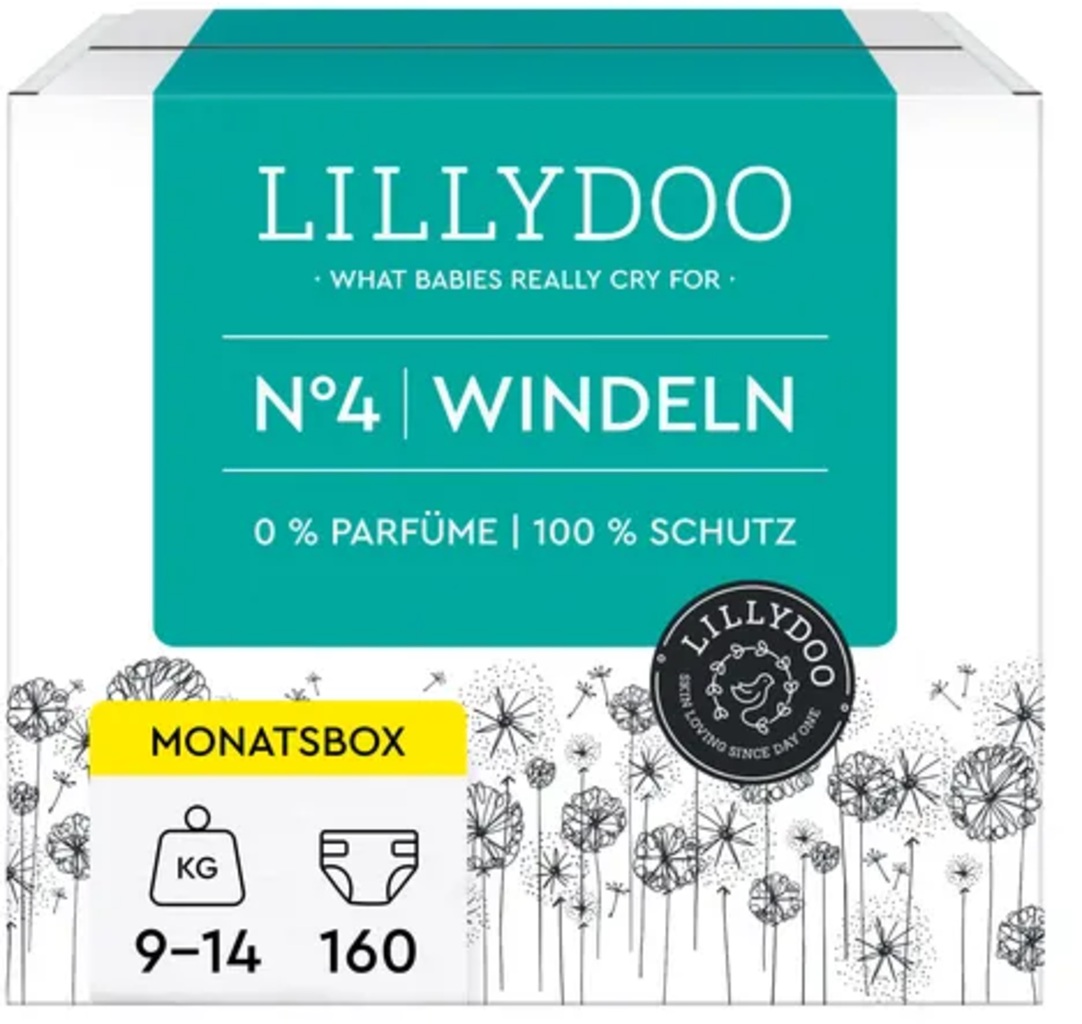 LILLYDOO Couches Taille 4 - 160 pièces