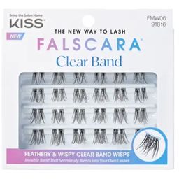 KISS Falscara False Lashes Clear Band - 1 Stuk